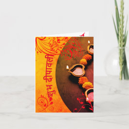 personlig Diwali hälsning Marathi Kort