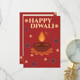 Personlig Diwali-kort Tack Kort