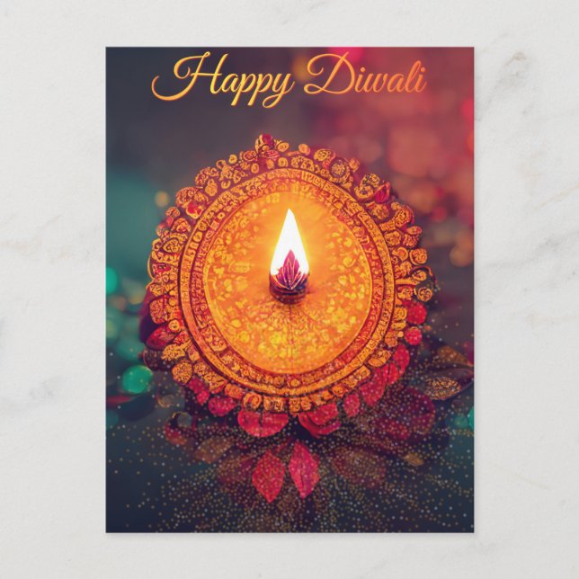 Personlig Diwali vykort (Framsida)