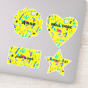 Personlig Dizzy Back to school Stickers Klistermärken