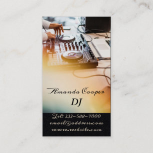 Personlig DJ Visitkort