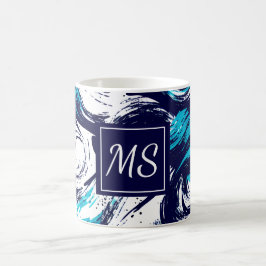 Personlig - djuphavsutskrift kaffemugg