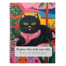 Personlig Djur - Cute Black Cat