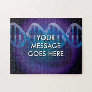 Personlig DNA Fingerprint Science Pussel