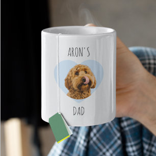 Personlig Dog Dad Valentine Anpassad Husdjur Kaffemugg
