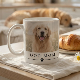 Personlig Dog Mom Foto Anpassad Husdjur Kaffemugg