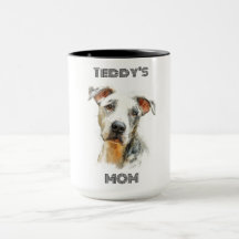 Personlig Dog Mom Foto Kombimugg | Anpassad presen
