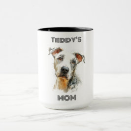 Personlig Dog Mom Foto Kombimugg | Anpassad presen Mugg