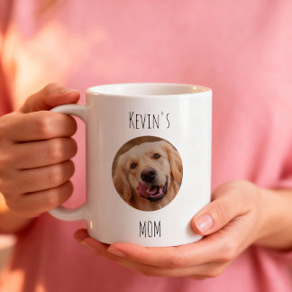 Personlig Dog Mom-fotokopp | Anpassad present Kaffemugg