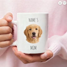 Personlig Dog Mom-fotokopp | Anpassad present