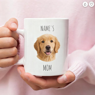 Personlig Dog Mom-fotokopp Anpassad present Kaffemugg