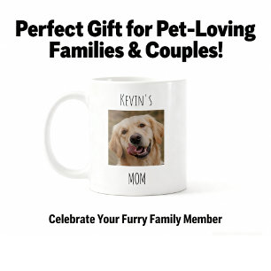 Personlig Dog Mom Fotokopp Anpassad Present Kaffemugg