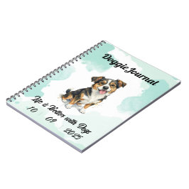 Personlig Doggie Journal - Anpassningsbar Date Anteckningsbok