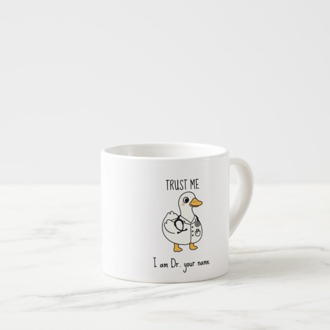 Personlig Doktor Anka Mugg  Espressomugg (Framsida höger)