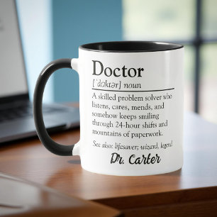 Personlig Doktor Definition Avskrivning Mugg
