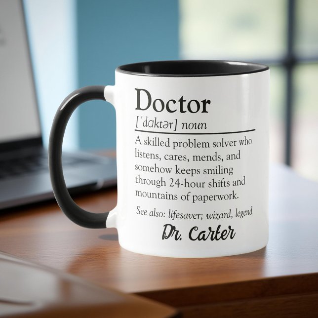 Personlig Doktor Definition Avskrivning Mugg (Skapare uppladdad)