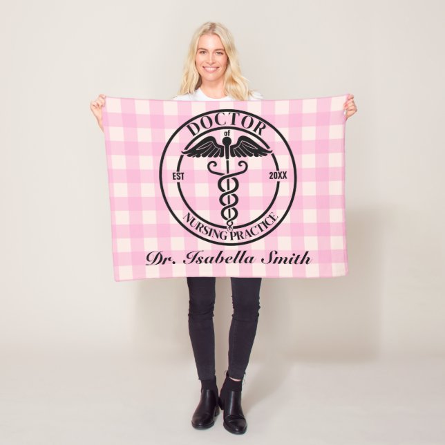 Personlig Doktor-gåva till Student och Studenten Fleecefilt (På plats)