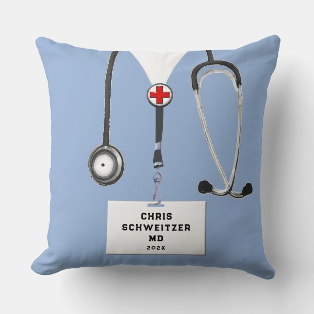 Personlig Doktor Gift Dekorativ kudde (Framsida)