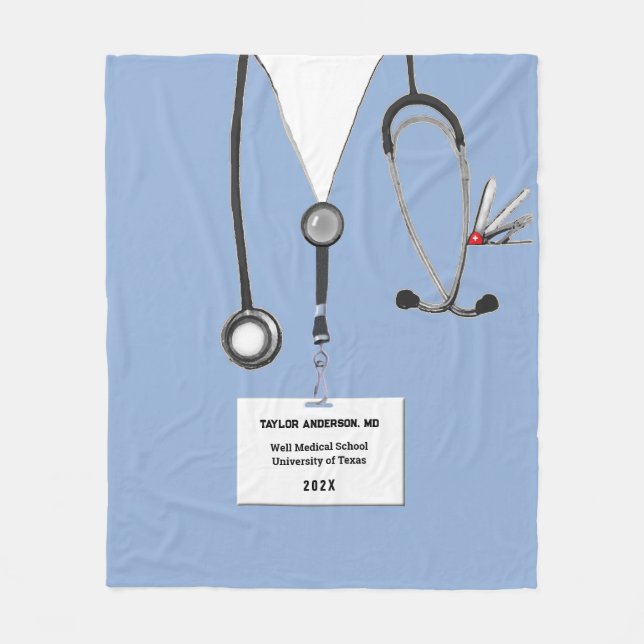 Personlig Doktor Gift Ideas Fleecefilt (Framsidan)