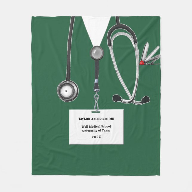 Personlig Doktor Gift Ideas Fleecefilt (Framsidan)