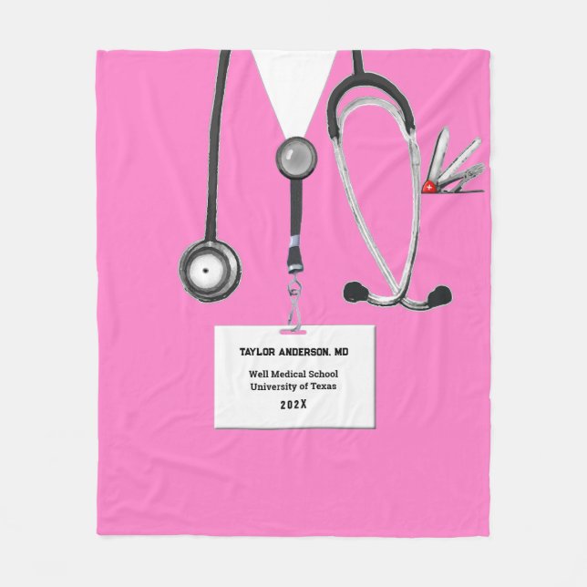 Personlig Doktor Gift Ideas Fleecefilt (Framsidan)