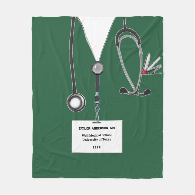 Personlig Doktor Gift Ideas Fleecefilt (Framsidan)