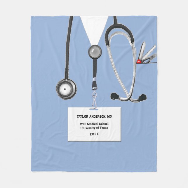 Personlig Doktor Gift Ideas Fleecefilt (Framsidan)