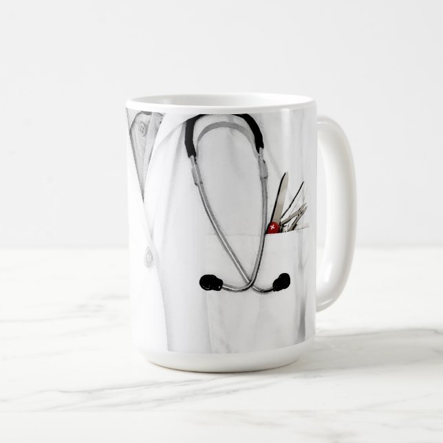 Personlig Doktor Gift Kaffemugg (Framsida höger)