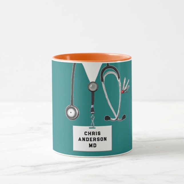 Personlig Doktor Gift Mugg (Center)