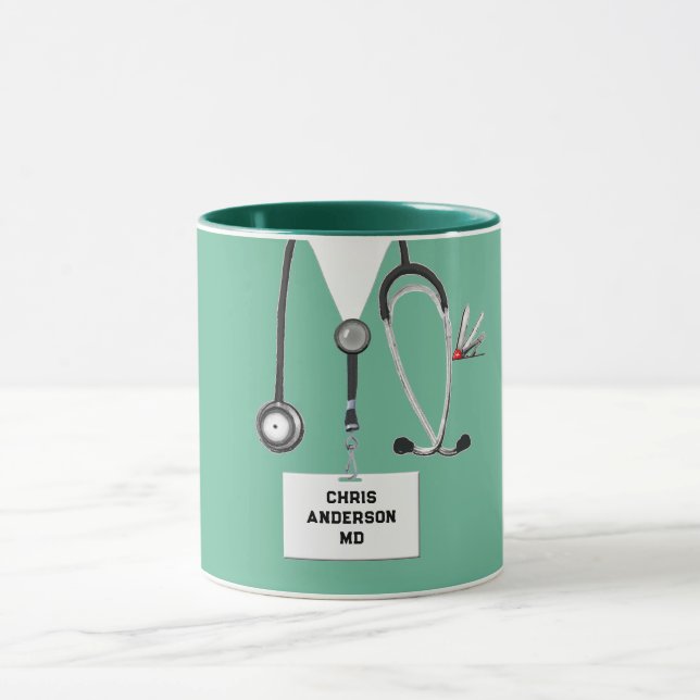 Personlig Doktor Gift Mugg (Center)