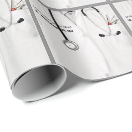 Personlig Doktor Gift Wrapping Papper Presentpapper
