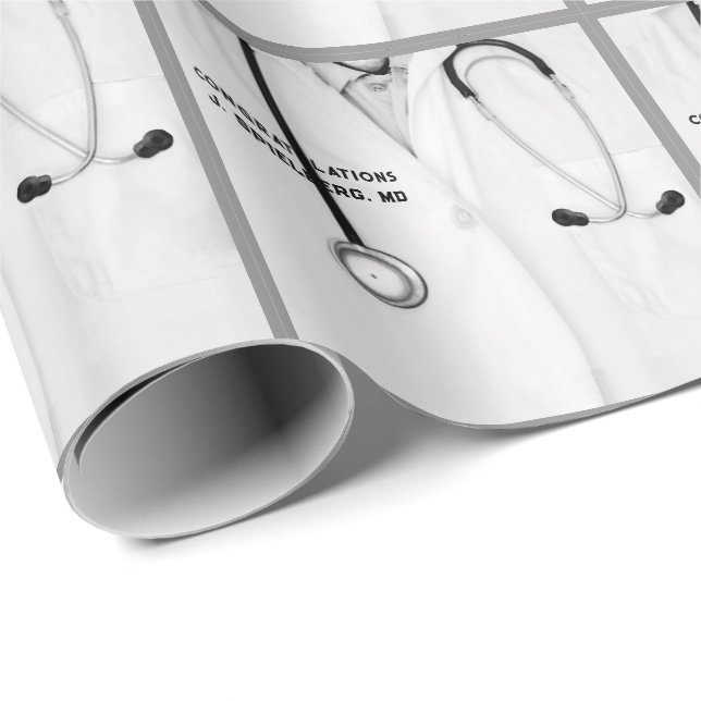 Personlig Doktor Gift Wrapping Papper Presentpapper (Rullad Hörn)