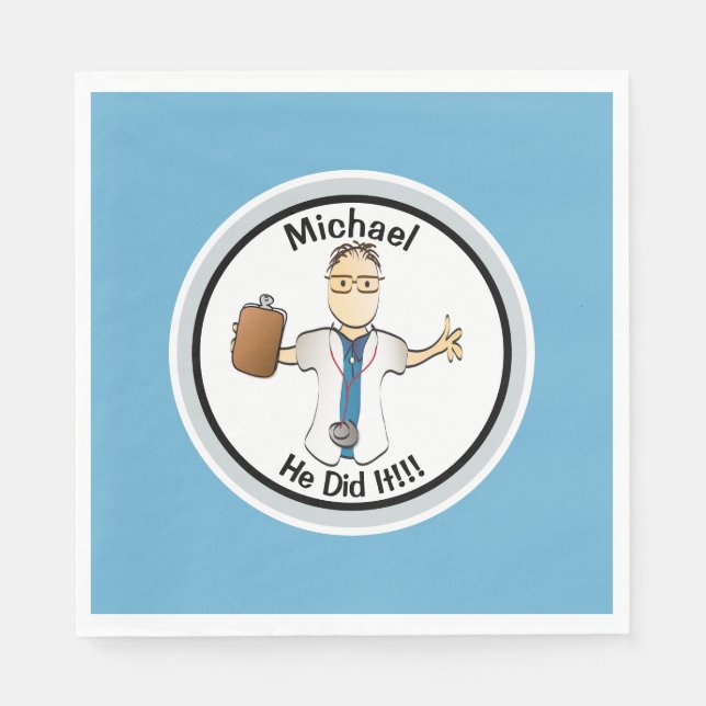 Personlig Doktor Nurse Studenten för hans räkning Pappersservett (Framsidan)