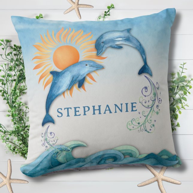 Personlig Dolphin Pillow Kudde (Skapare uppladdad)