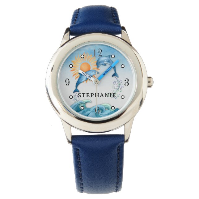 Personlig Dolphin Watch Armbandsur (Framsida)