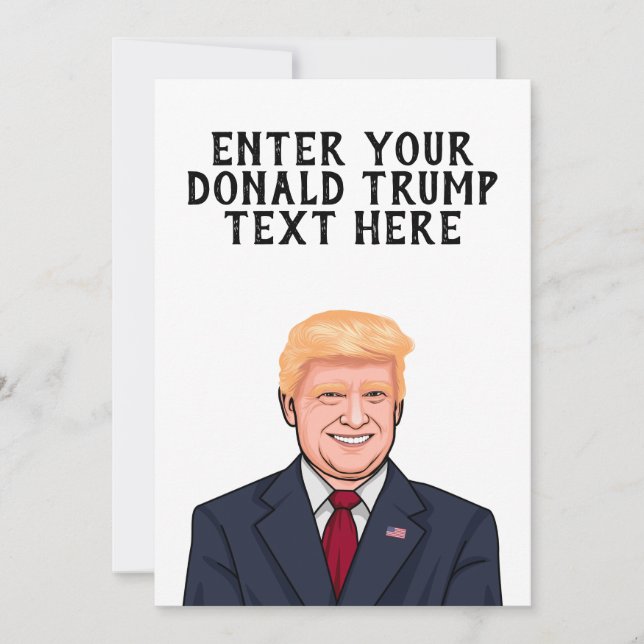 PERSONLIG DONALD TRUMP KORT (Framsida)