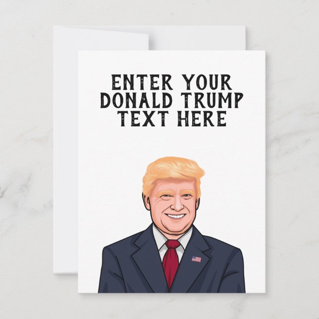 PERSONLIG DONALD TRUMP KORT (Framsida)