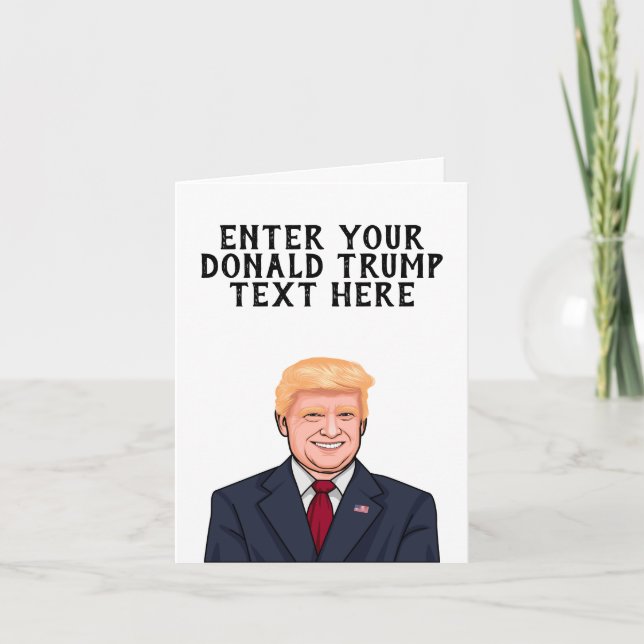 PERSONLIG DONALD TRUMP KORT (Framsida)
