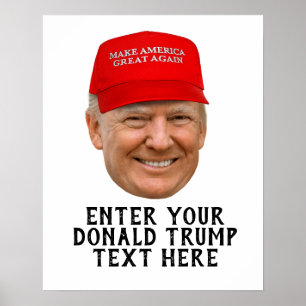 PERSONLIG DONALD TRUMP MAGA POSTER