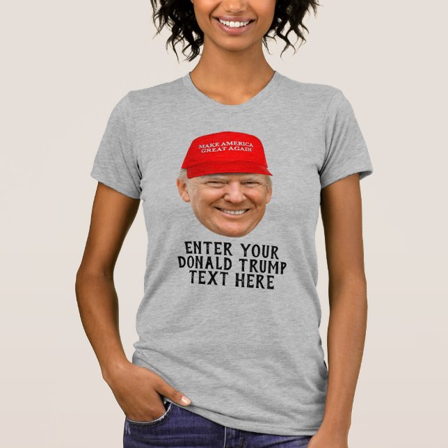 PERSONLIG DONALD TRUMP MAGA T SHIRT (Framsida)