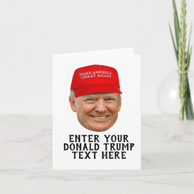 PERSONLIG DONALD TRUMP MAGA TACK KORT (Framsida)