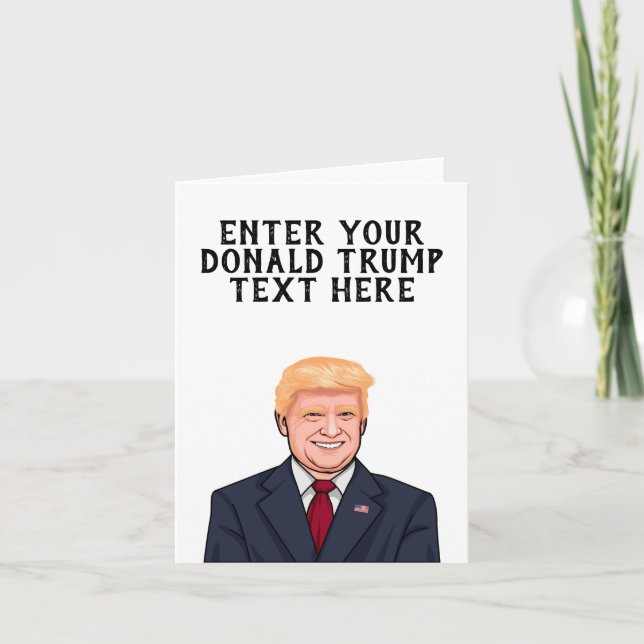 PERSONLIG DONALD TRUMP TACK KORT (Framsida)