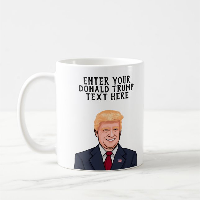 PERSONLIG DONALT TRUMP KAFFEMUGG (Vänster)