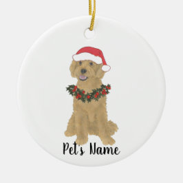 Personlig Doodle (Golden Red Apricot) Ornament