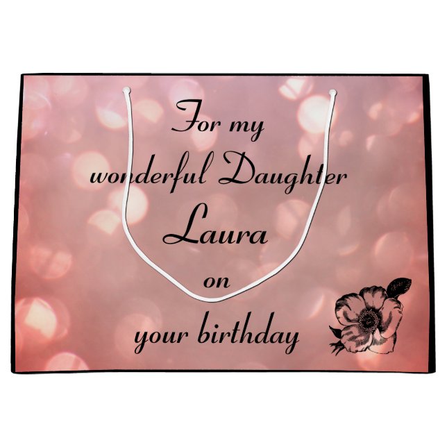 Personlig Dotter Birthday (Framsidan)