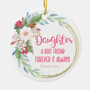 Personlig Dotter God God Jul Julgransprydnad Keramik