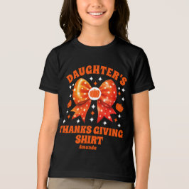 Personlig Dotter's Thanksgiving Shirt T