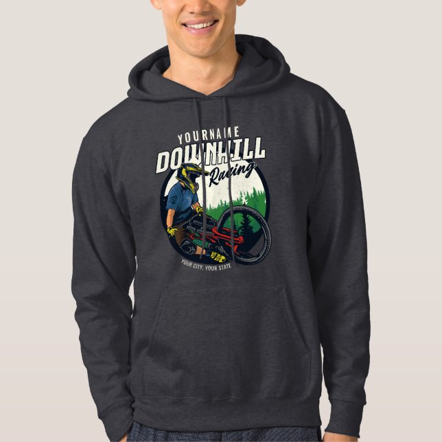 Personlig Downhill Tävla Mountain Bike Trail Hoodie (Framsida)
