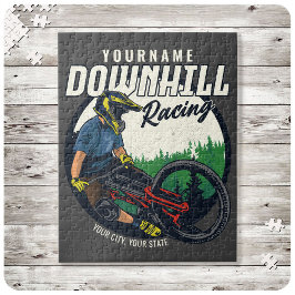 Personlig Downhill Tävla Mountain Bike Trail Pussel