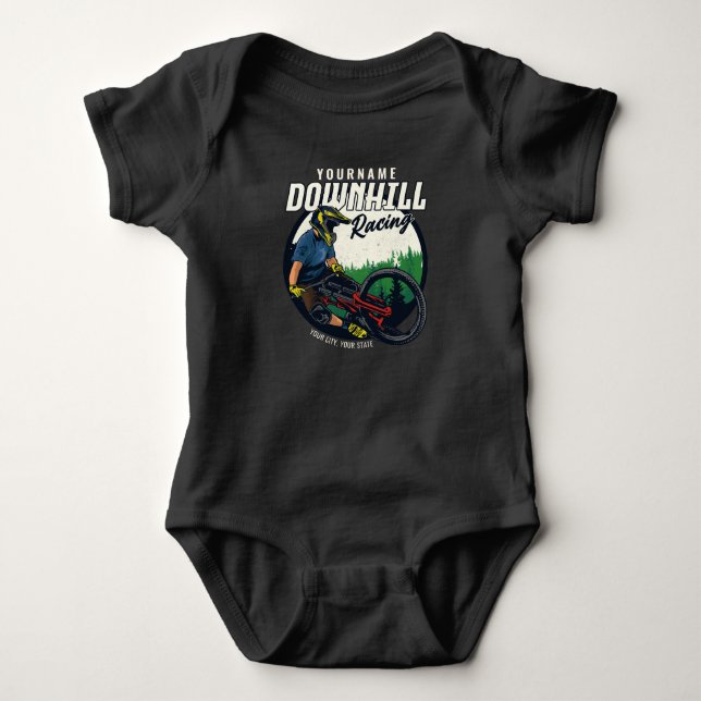 Personlig Downhill Tävla Mountain Bike Trail T Shirt (Framsida)
